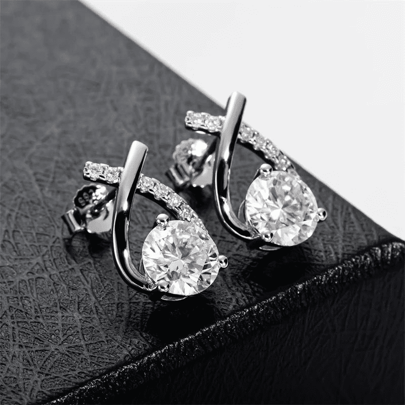 Brincos Moissanite 4 quilates