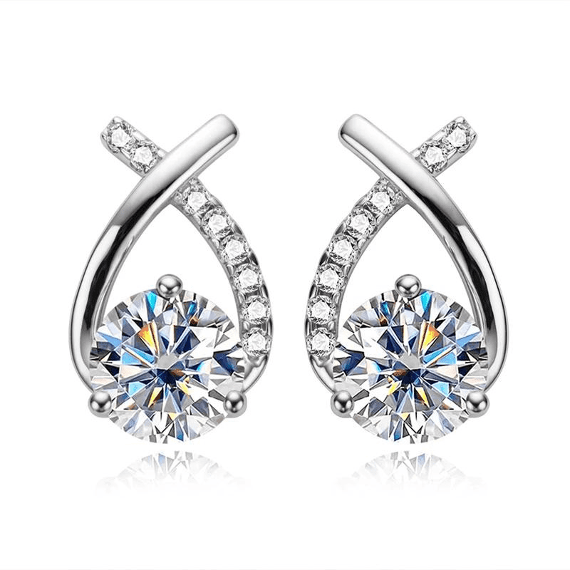 Brincos Moissanite 4 quilates