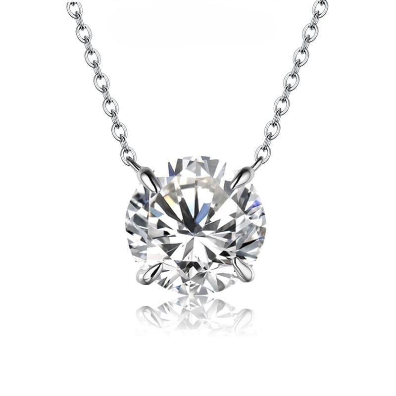 Colar Ponto de Luz em Prata com Moissanite - Elegante e Brilhante